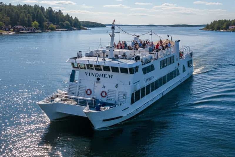 Billet Croisière guidée dans l'archipel de Stockholm avec fika suédois