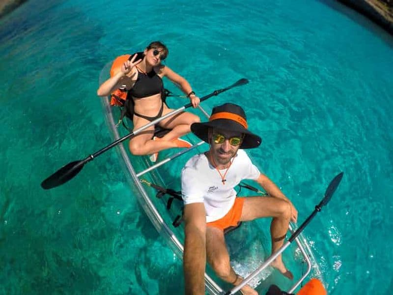 Billet Minorque : Visite guidée en kayak transparent