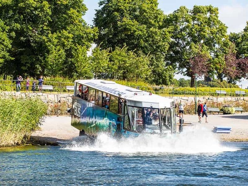 Billet Stockholm : Visite en bus amphibie sur terre et sur l'eau