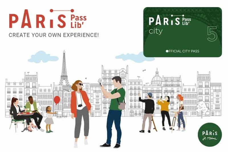 Billet Paris Passlib' City : Pass officiel avec 5 attractions majeures