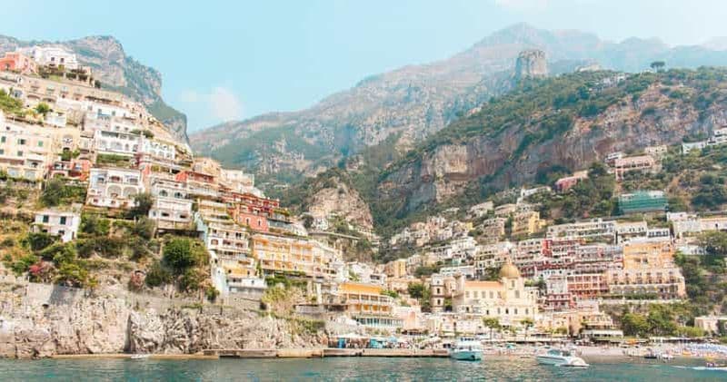 Billet Depuis Praiano ou Positano : visite d'une jounée en bateau sur la côte amalfitaine