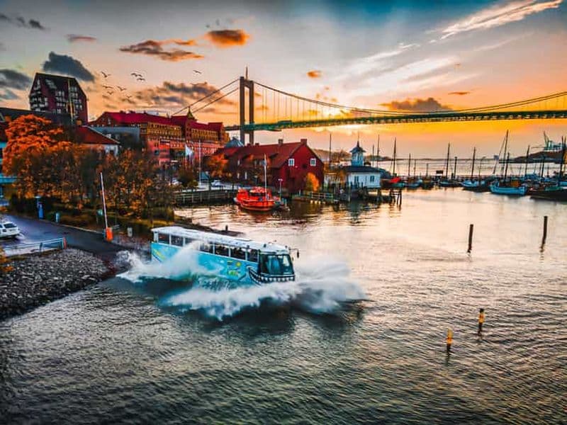 Billet Göteborg : Visite touristique en bateau-bus amphibie (terre et eau)