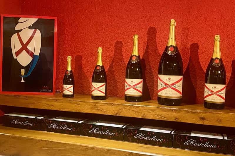 Billet Champagne privé de Castellane, caves Mercier de Paris