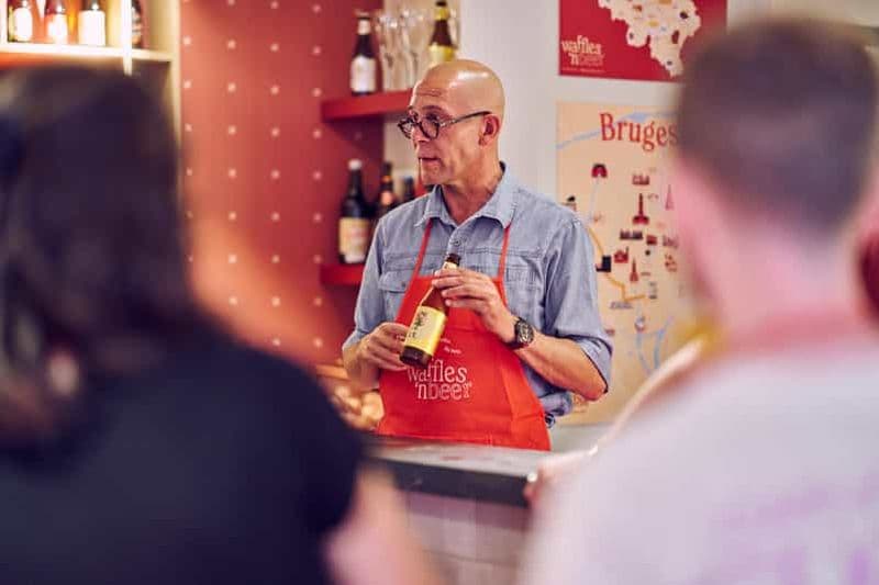 Billet Bruges Nord : Atelier de fabrication de gaufres belges et dégustation de bière