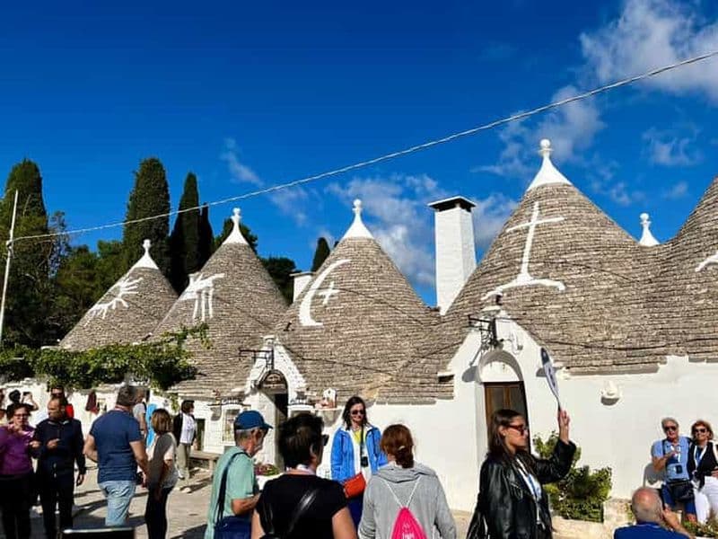 Billet Alberobello et Matera : visite guidée avec dégustation, depuis Bari