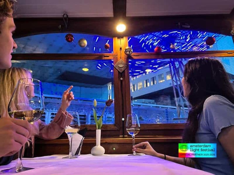 Billet Amsterdam : croisière de luxe festival des lumières avec boissons en option