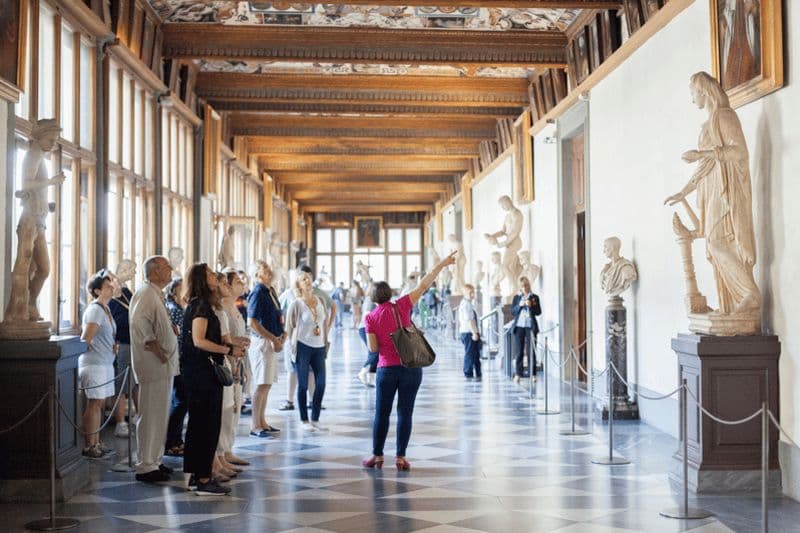 Billet Visite guidée de la Galerie des Offices et du Couloir des Médicis et de Vasari à Florence