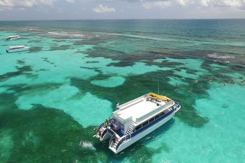 Billet Depuis Cancun ou Riviera Maya : excursion d'une journée à Isla Contoy et Mujeres