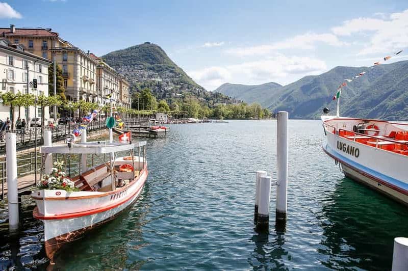 Billet Au départ de Milan : Côme, Bellagio, Lugano : excursion d'une journée et croisière sur le lac