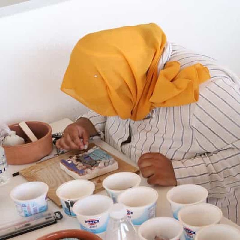 Billet La Canée : atelier de mosaïque avec vue sur la mer