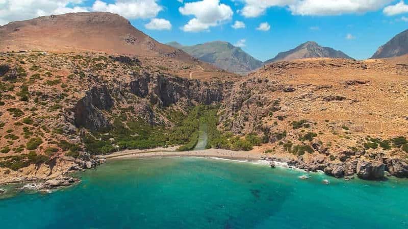 Billet Réthymnon : plage de palmiers de Preveli, monastère et gorges de Kourtaliotiko