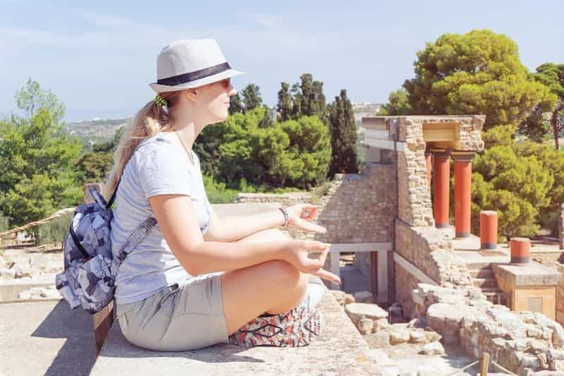 Billet Visite privée de Knossos, avec déjeuner et dégustation de vin.
