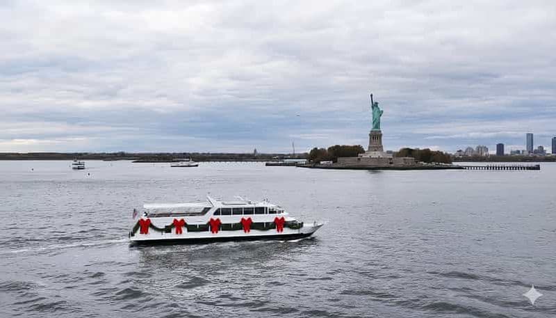 Billet New York : la magie des fêtes sur l'Hudson, croisière avec brunch