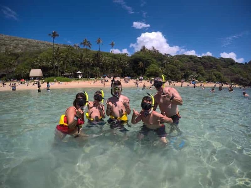 Billet Visite guidée de la baie d'Hanauma avec plongée en apnée et entrée garantie