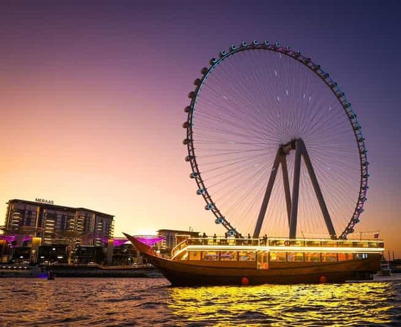 Billet Dubaï : Croisière Marina Dhow avec dîner-buffet et spectacle vivant