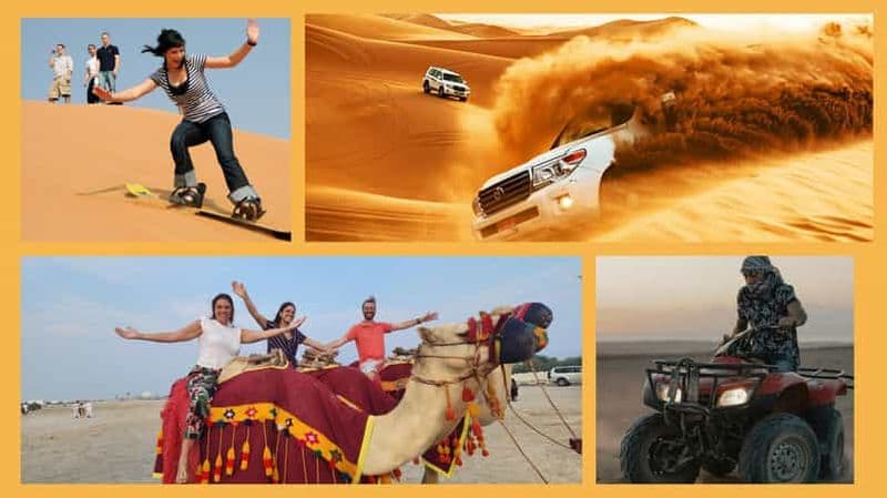 Billet Safari dans le désert, quad, buggy des dunes, sandboarding et promenade à dos de chameau