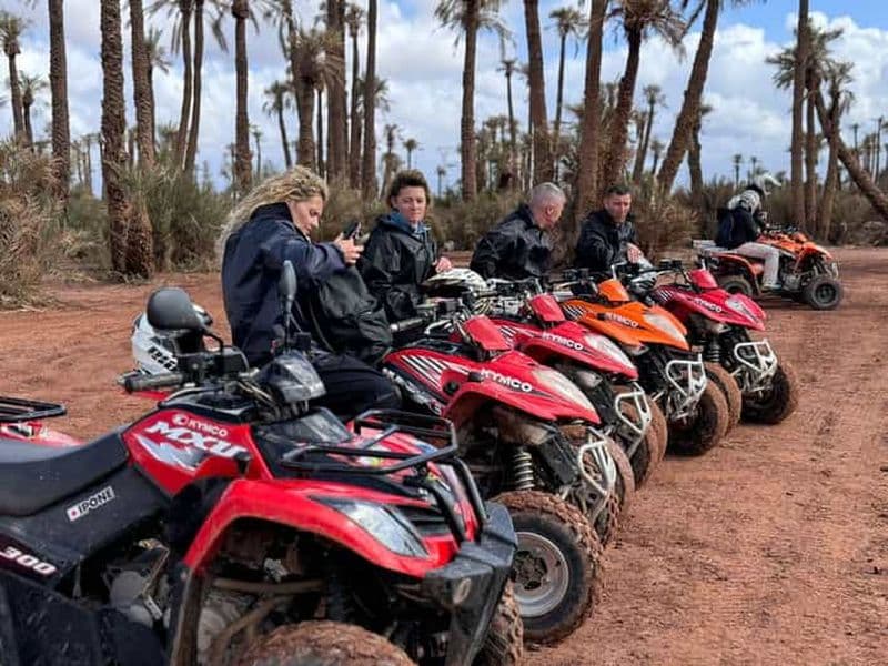 Billet Marrakech : Excursion panoramique en quad dans le désert de Jbilat et l'oasis de palmiers
