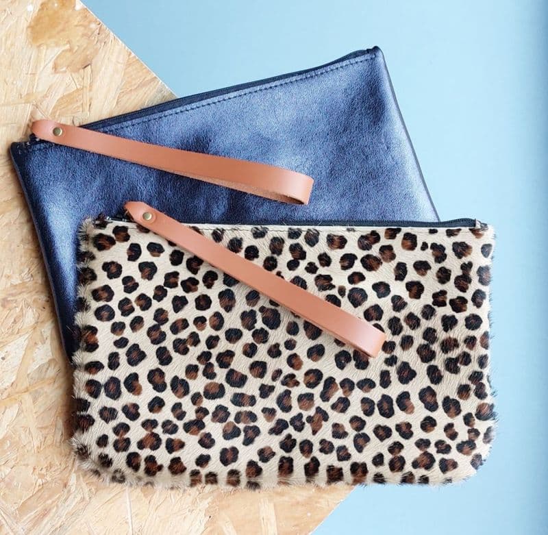Billet Fabriquez votre pochette zippée en cuir