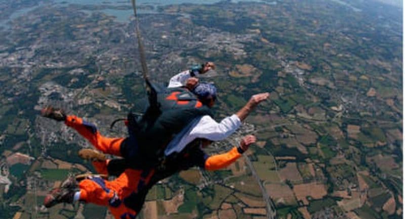 Billet Saut en Parachute Tandem à Vannes