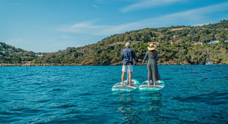 Billet Location de paddles électriques avec guidon sur plage de la Gaillarde à Issambres