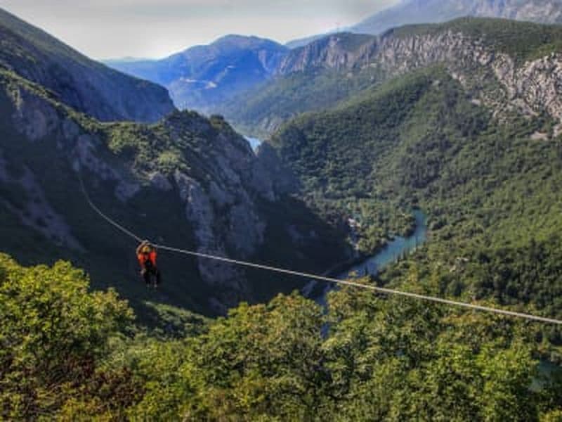 Billet Excursion en tyrolienne au-dessus de la rivière Cetina près d'Omiš
