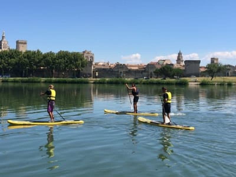 Billet Descente autonome du Rhône en stand up paddle à Avignon