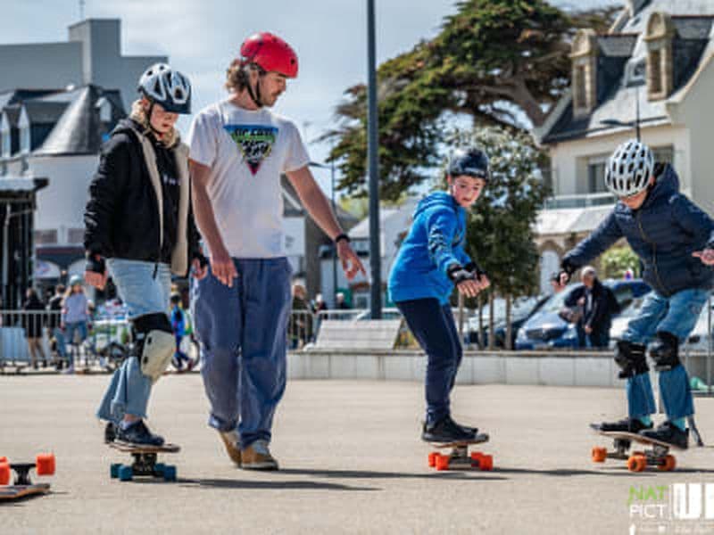 Billet Initiation au longboard à Etel près de Quiberon