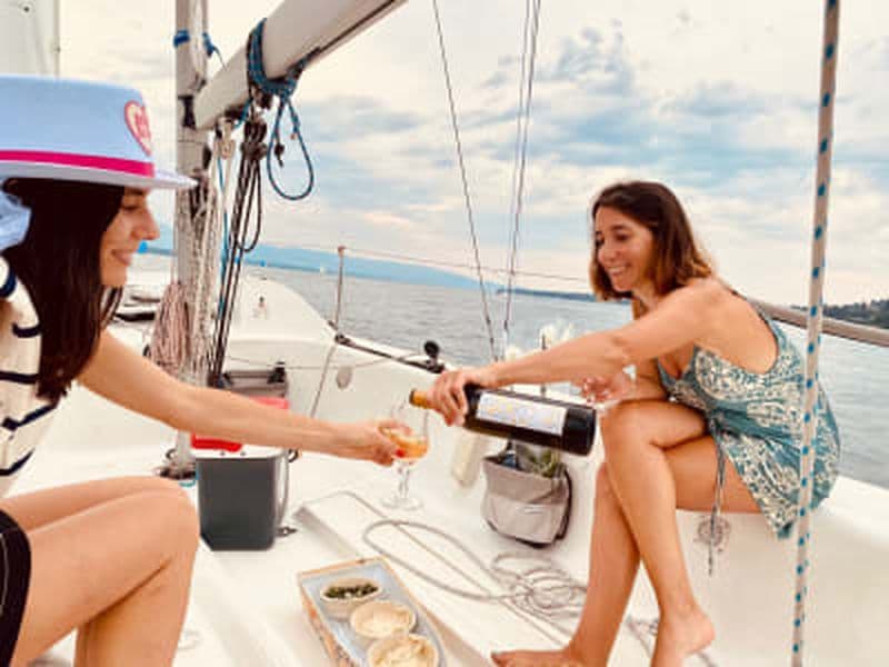 Billet Découverte de la voile sur le lac Léman depuis Genève au coucher du soleil