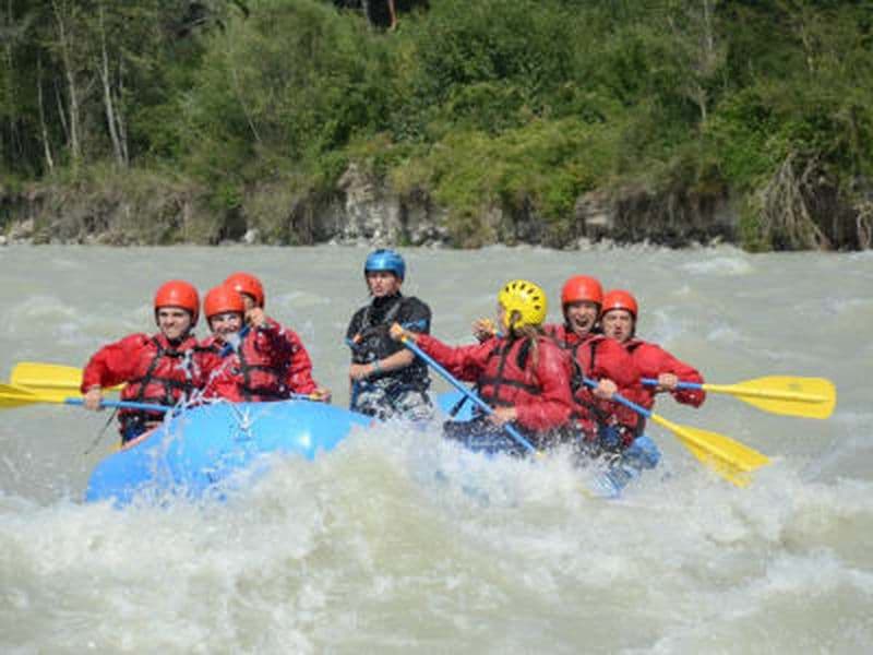 Billet Descente en rafting de l'Arve à Chamonix
