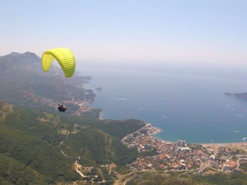 Billet Vol en parapente en tandem au-dessus de la vieille ville de Budva, Monténégro