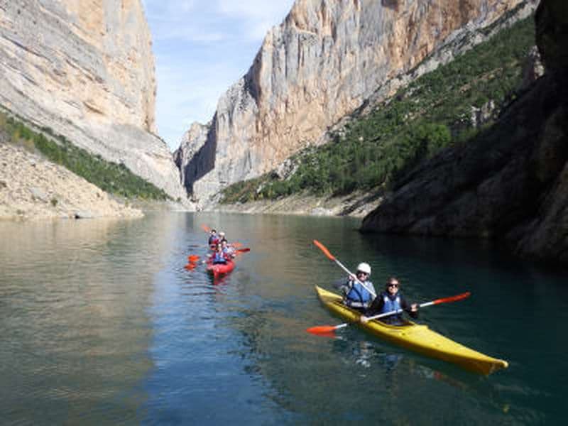 Billet Excursion en kayak et randonnée dans les gorges du Mont-Rebei par le sentier d'Aragon