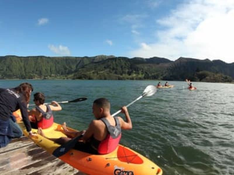 Billet Excursion en kayak et à vélo au lac de Sete Cidades à São Miguel, Açores