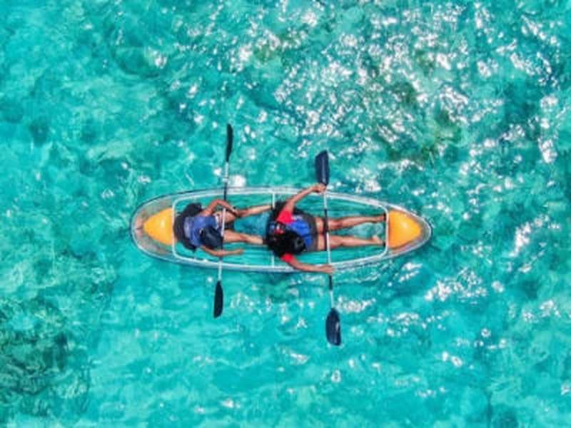 Billet Location de kayak transparent au Gosier, Guadeloupe