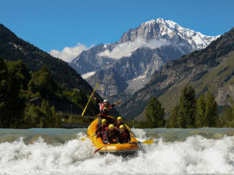 Billet Descente en rafting de la rivière Dora Baltea près du Mont Blanc