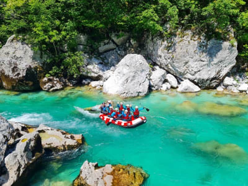 Billet Rafting en eaux vives sur la rivière Soča à Bovec