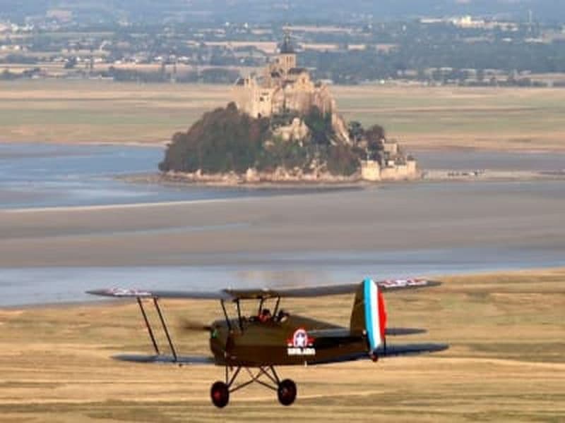 Billet Survol de la baie du Mont Saint-Michel en ULM multiaxe depuis Dinard