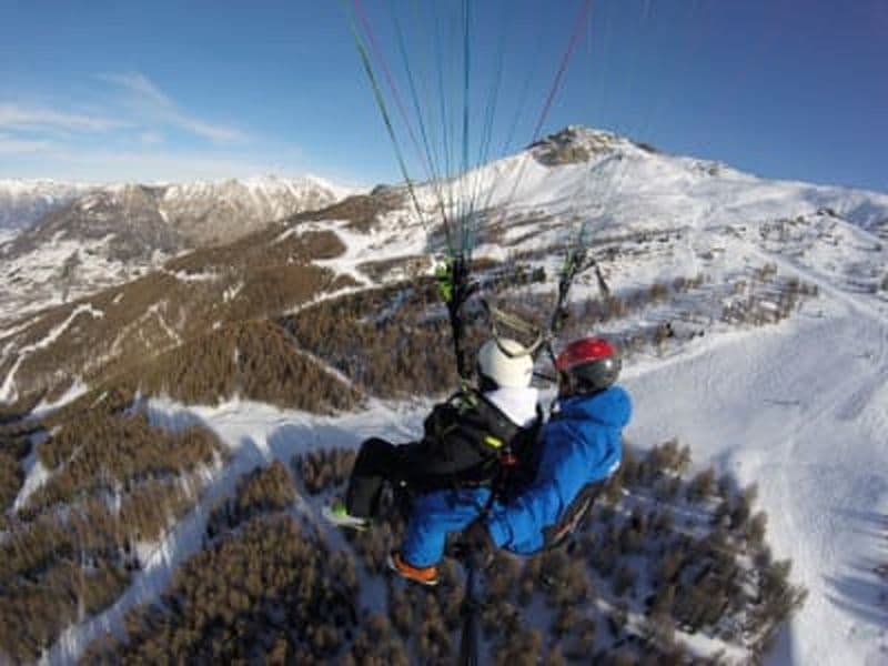 Billet Baptême de parapente hivernal près du lac de Serre-Ponçon