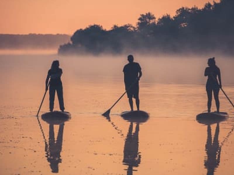 Billet Balade en stand up paddle au coucher du soleil sur le lac de Mimizan, Landes