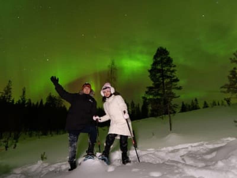 Billet Aventure en raquettes aux aurores boréales en Laponie, au départ de Rovaniemi