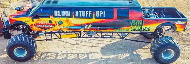 Billet Pilotage d'un monster truck dans le désert de Las Vegas