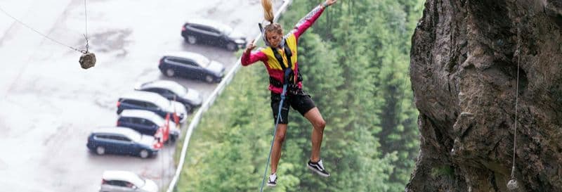 Billet Canyon swing au Glacier Canyon