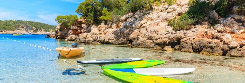 Billet Paddle dans le nord d'Ibiza
