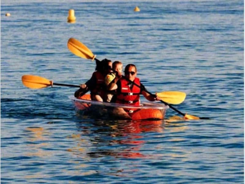 Billet Location de kayak transparent 1h à Antibes (06)