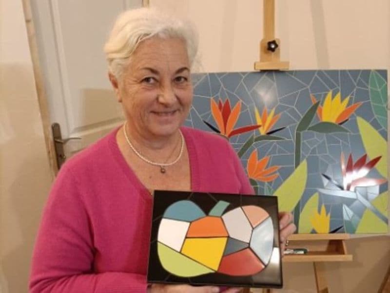 Billet Atelier création d'une mosaïque en faïence à Niévroz (01)