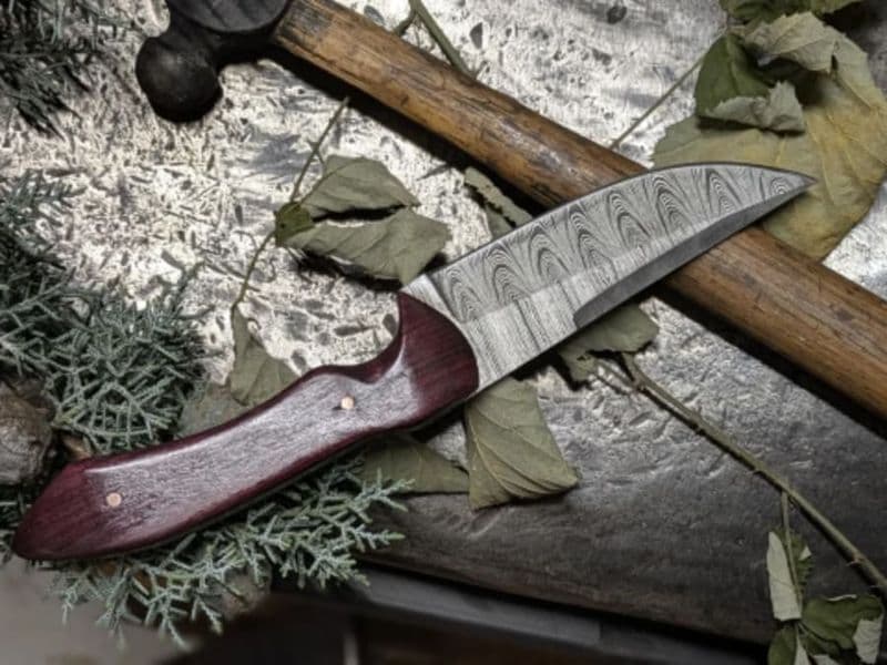 Billet Atelier création de couteau en acier Damas à Vaugneray (69)