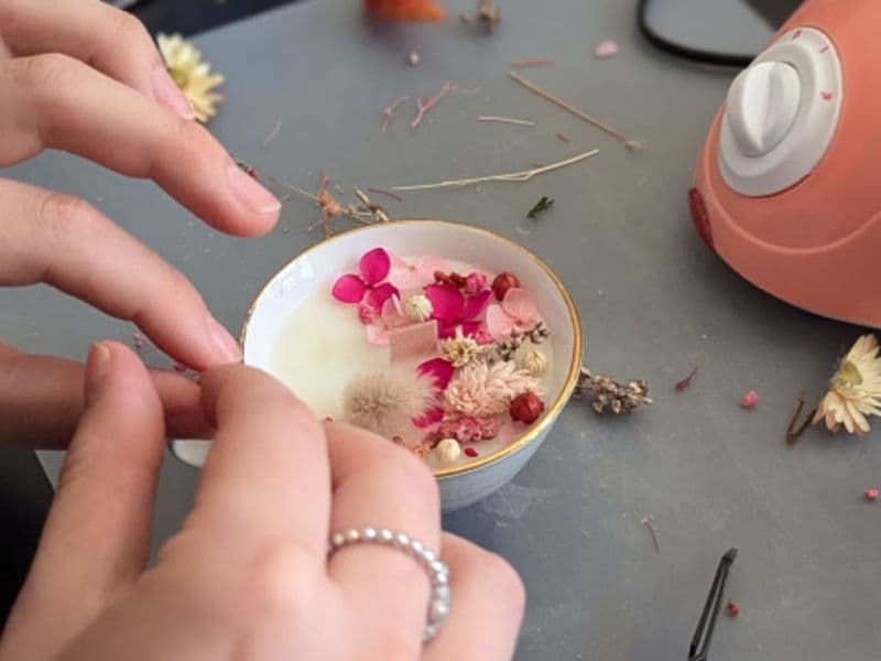 Billet Atelier bougie fleurie à La Rochelle (17)