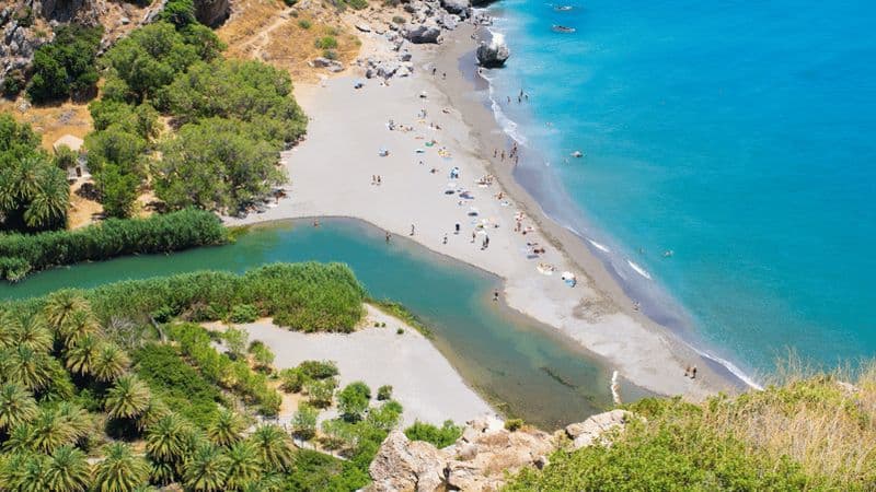 Billet Héraklion : Tour en bateau de la plage de Preveli et visite de la ville de Rethymno