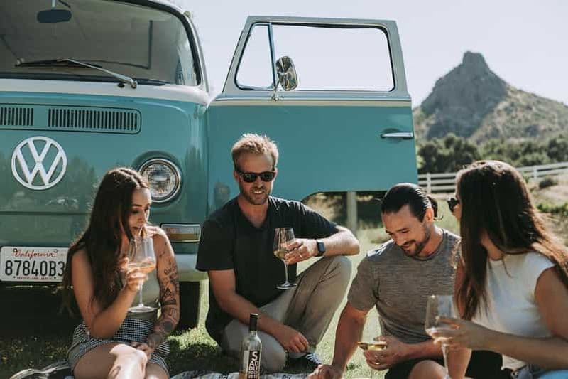 Billet Malibu : visite en bus VW vintage et visite de vignobles
