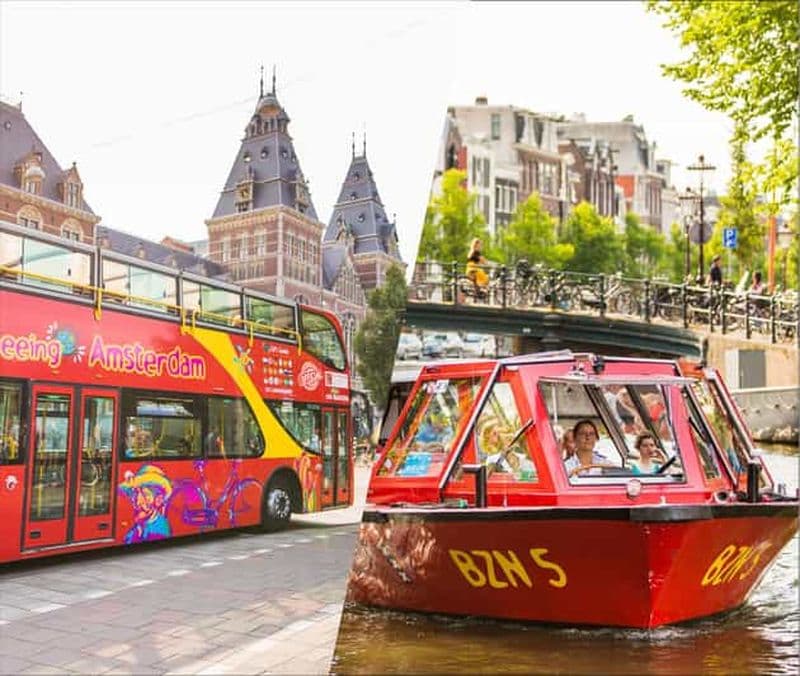 Billet Amsterdam : Bus à arrêts multiples à Amsterdam : options de bus à arrêts multiples et de bateaux