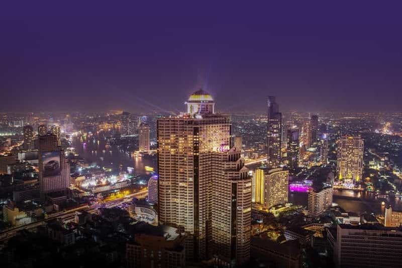 Billet Bangkok : Réservation du Lebua Rooftop Bar et transfert aller-retour